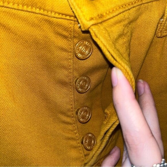 Mother Buckthorn Brown The Stunner Ankle Fray Jeans Size 25 - Picture 10 of 13